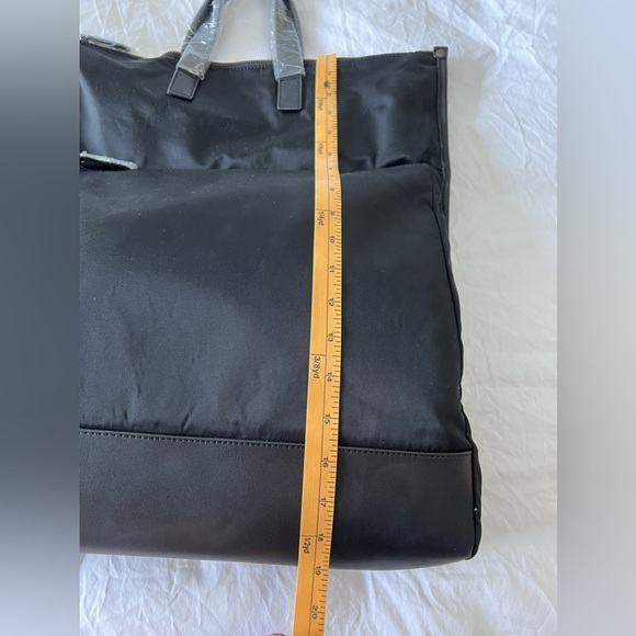 ATM Anthony Thomas Melillo Black Nylon Leather Backpack Tote Unisex NWT